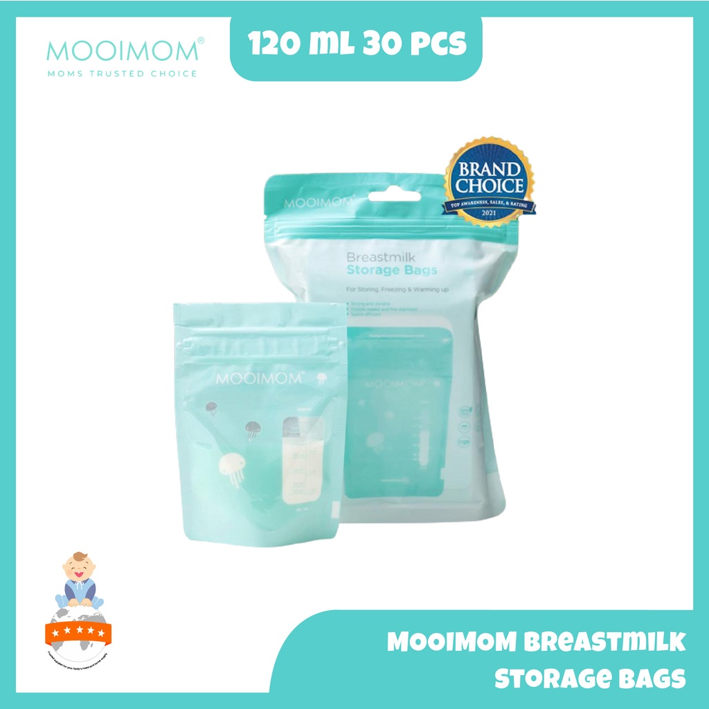 Mooimom Breastmilk Storage Bags Kantong ASI 120ml isi 30 pcs