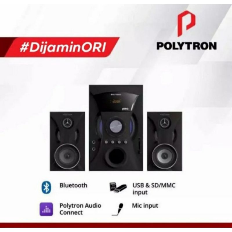 Speaker Multimedia Speaker Polytron PMA-9505 | PMA9505 usb bluetooth sd mic