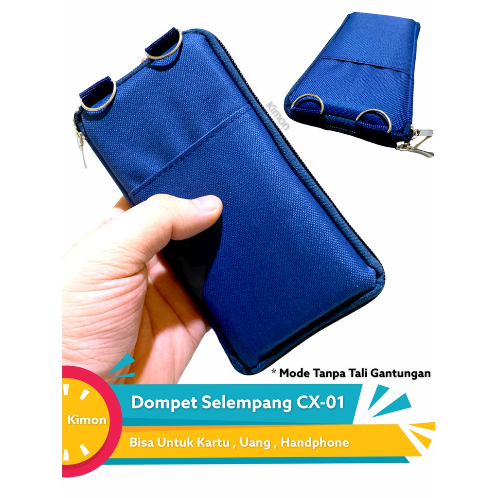 DUZON DOMPET SELEMPANG PRIA WANITA TAS HANGING WALLET HP KOREA IMPORT TEBAL