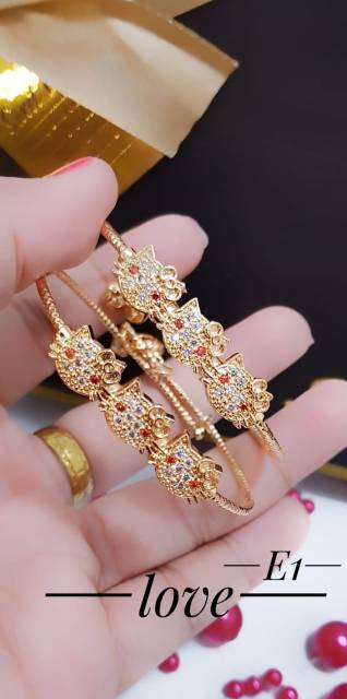 Xuping perhiasan lapis emas 18k terlaris xxvc