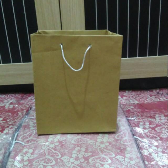 Peperbag/tas kertas donat polos(14x12x16)(0110)