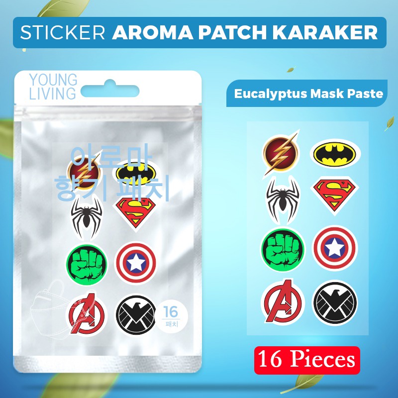 Masker KF94 Anak 4ply Korea Premium Mask Warna Murah-PATCH SUPERHERO LOGO