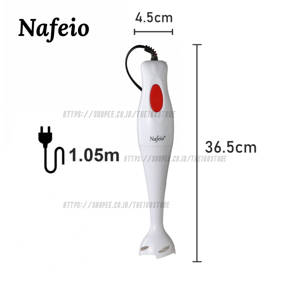 Nafeio Hand Blender Tangan Penggiling Juice Buah Daging Kacang Keledai Mesin Pencincang Makanan Portable