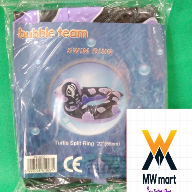 Ban renang bubble team Turtle split ring 55cm