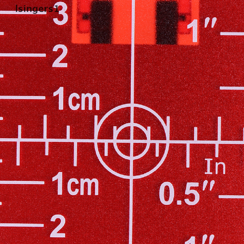 (lsingers1) 1pc Papan Target Laser Magnetik Ukuran inch / cm Untuk Laser Level