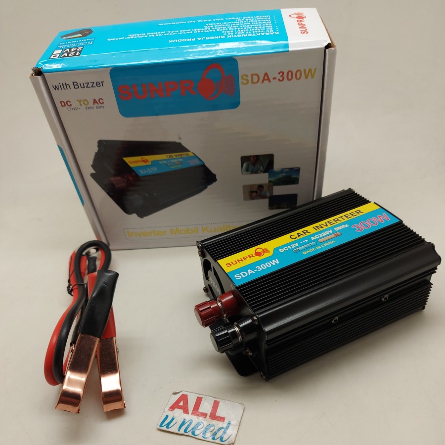 Sunpro SDA 300W Power Inverter 12v Inverter Mobil 300 Watt Sunpro