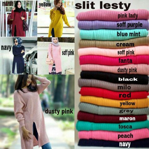 BLOUSE RAJUT SLIT LESTY TERLARIS