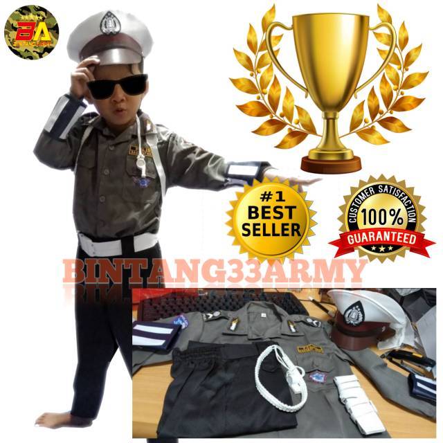 Baju Profesi Anak POLISI / Baju POCIL / POLISI CILIK