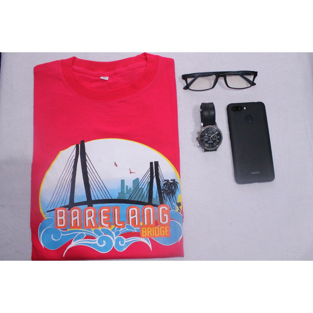 Kaos Oleh OLeh Batam Print Jembatan Barelang UNISEX Kaos Wanita
