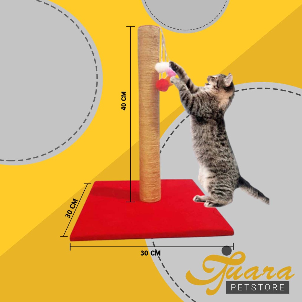 Cakaran Kucing Tiang garukan Mainan Kucing Cat Scratcher Toys