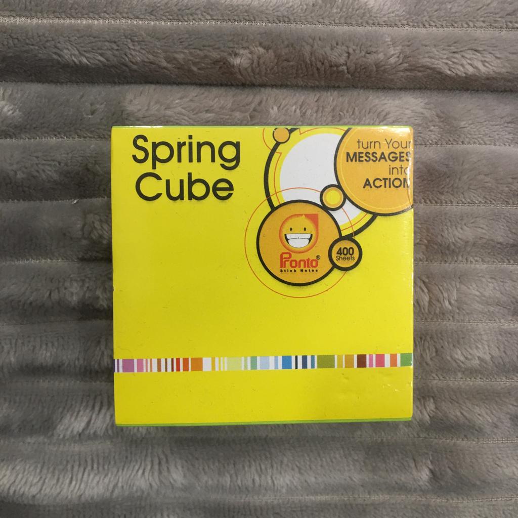 

Gramedia Banjarmasin - Pronto Spring Cube 75x75 MM Color 400 Sheets