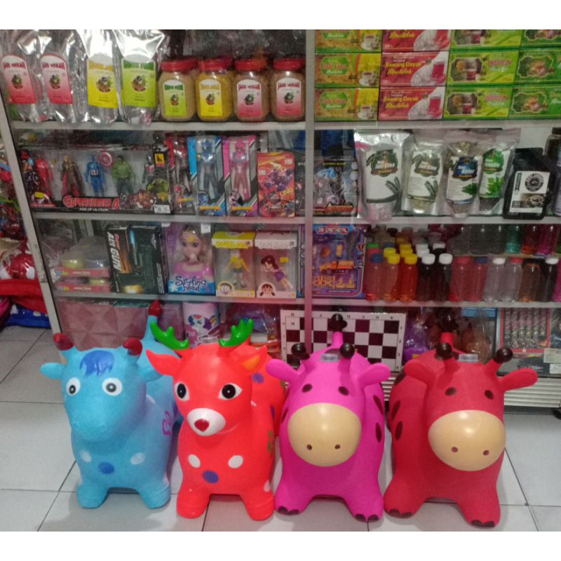 KUDA KARET JUMPING SAPI. RUSA .KUDA.DLL.SUARA