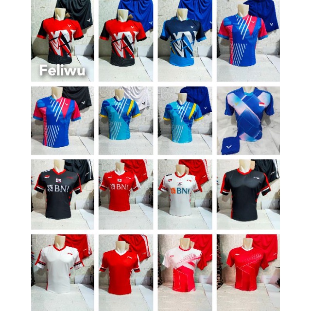 BAJU BADMINTON DEWASA SETELAN V136