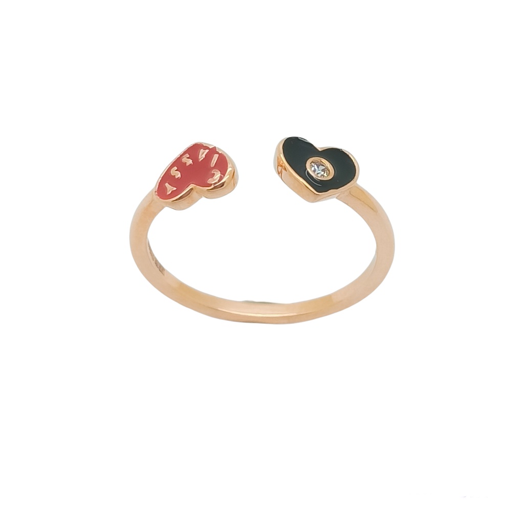 Cincin Rosegold Betty Boop Collection Black Red RI200377 SDW Gold Sandra Dewi Gold