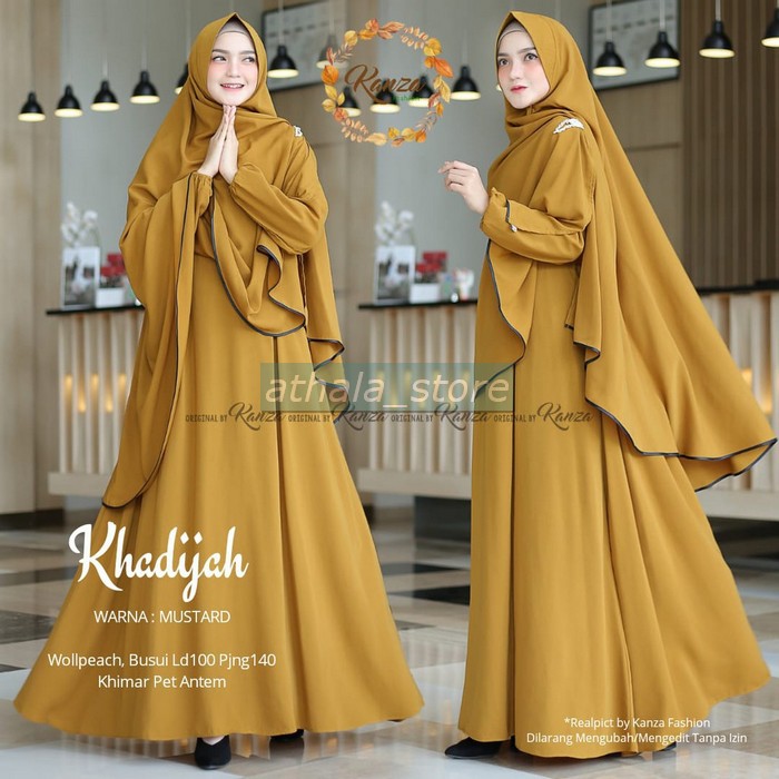 Arimbi Model Baju Gamis Brokat Modern Terbaru 2020 Jumbo Ld 120 F KP404 Khadijah Syari Free Hijab/Ga