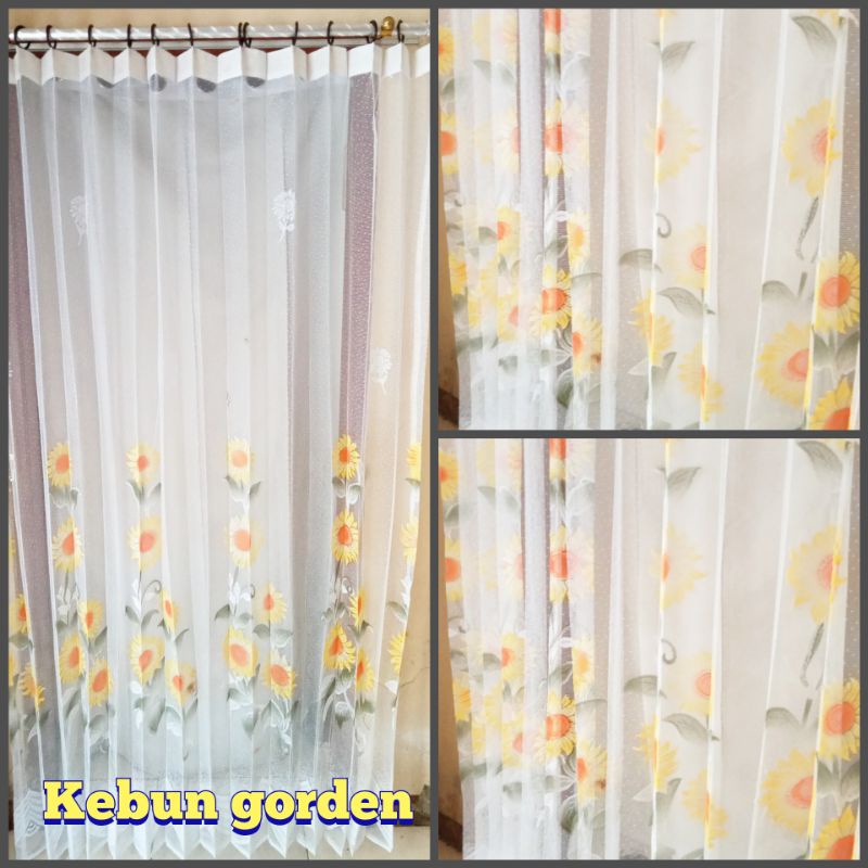 [GROSIR] VITRSE GORDEN JENDELA MOTIF BUNGA MATAHARI