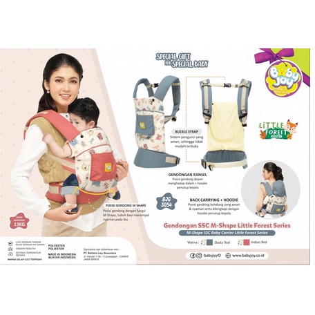 Baby Joy Gendongan SSC M Shape Little Forest Series - BJG3054