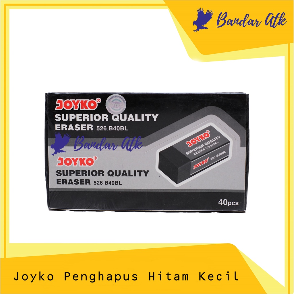 

Penghapus Joyko Kecil Hitam Eraser 526 B40BL [1 BOX]