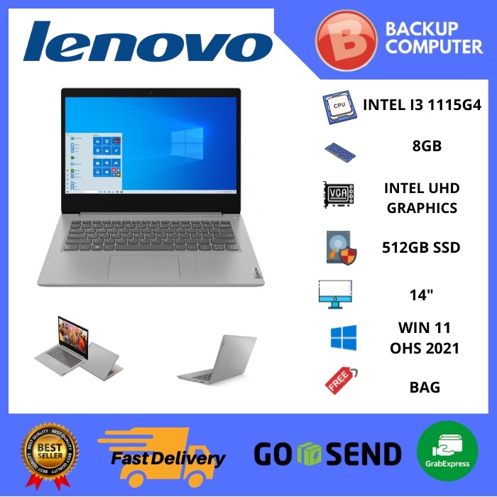 LAPTOP LENOVO IP3 14ITL6 82H701FTID i3-1115G4