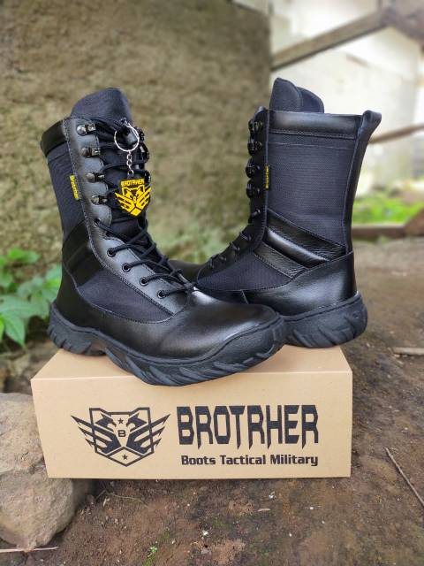 SEPATU PDL BROTRHER MAMBA KOMANDO SEPATU PDL TNI POLRI SECURITY SATPAM SEPATU BOOTS PRIA KULIT ASLI