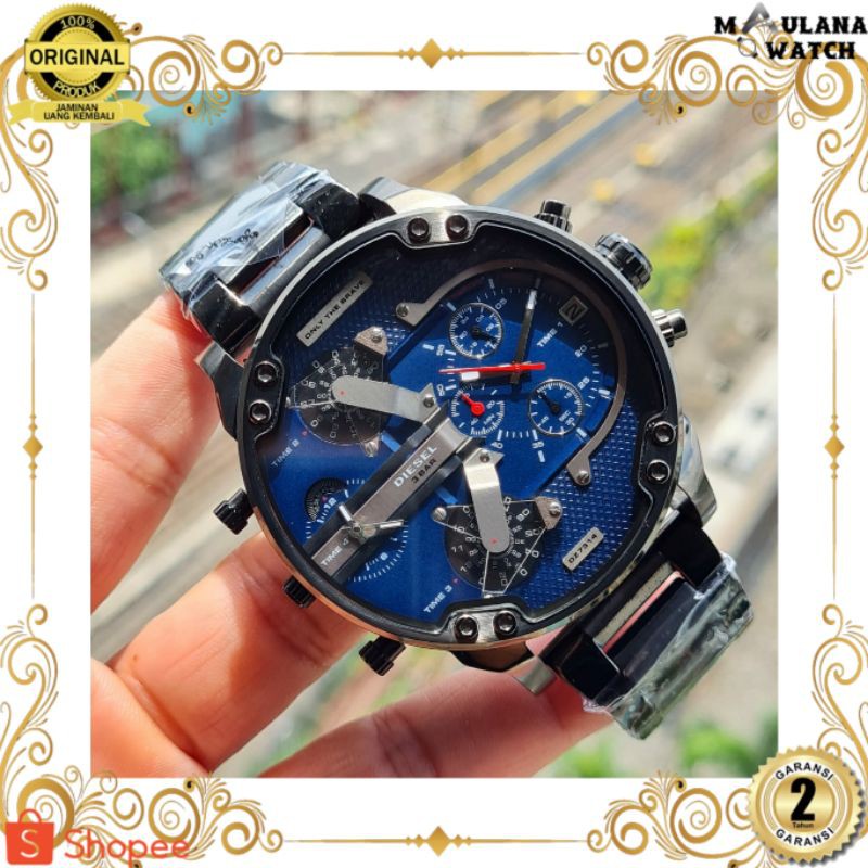 JAM TANGAN PRIA WANITA | RANTAI | KULIT | KARET | MURAH | PRIA ORIGINAL [DIESEL GODZILA 4TIME] ORIGI