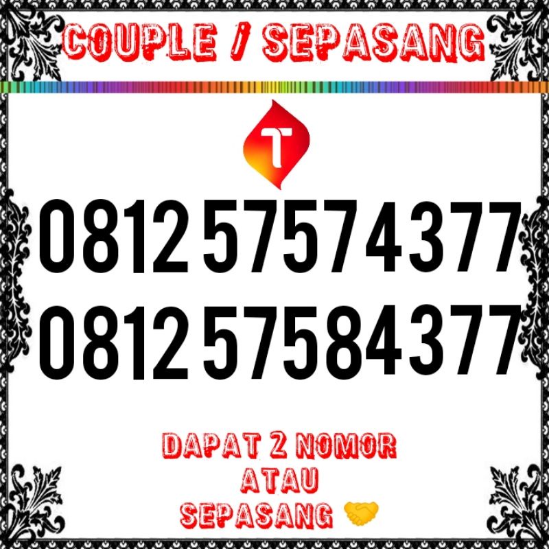 TELKOMSEL 5757 5758 COUPLE SEPASANG