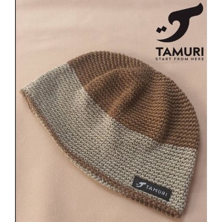 Peci rajut tangan tamuri - maroon