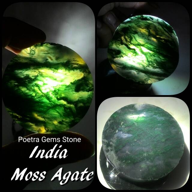 MOSS AGATE / LUMUT INDIA KWALITAS KONTES