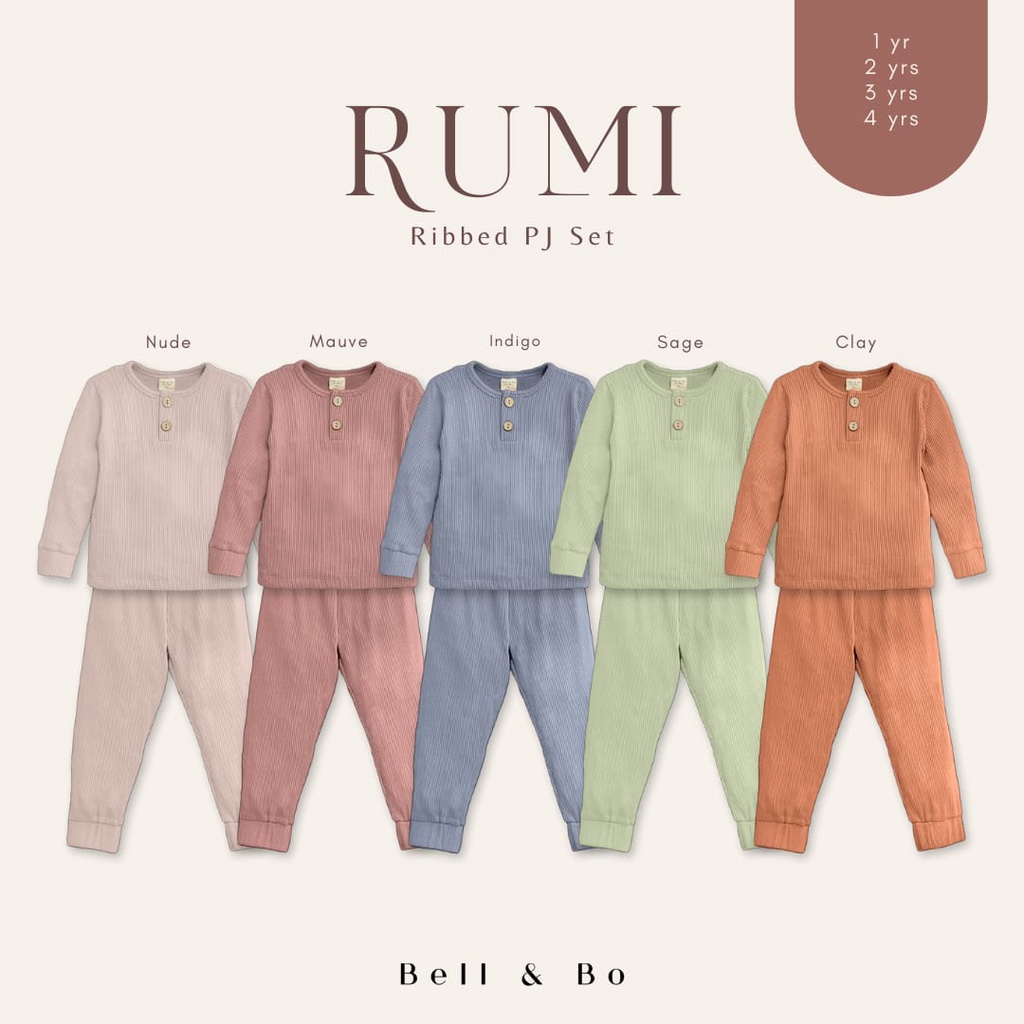 Bell and Bo - Rumi Pajama Set / Pajama Anak Unisex