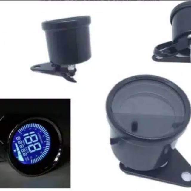 Spido spedometer hitam digital cb japstyle universal