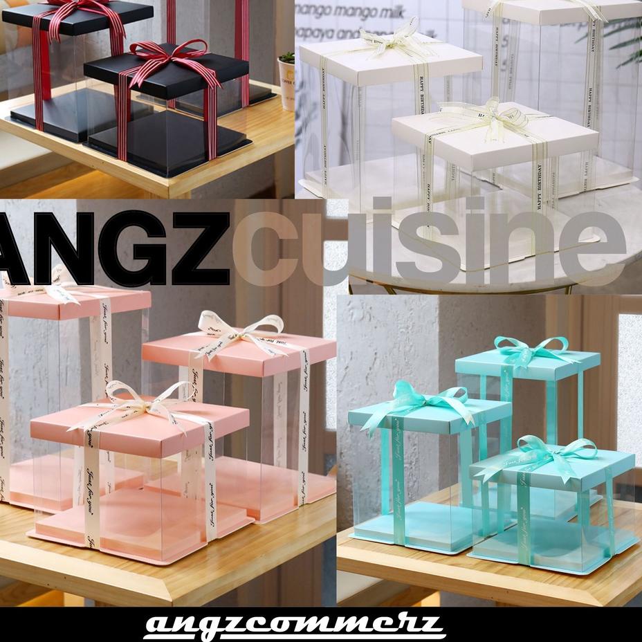 

✸ TRANSPARENT CAKE BOX HANTARAN PERNIKAHAN ➳