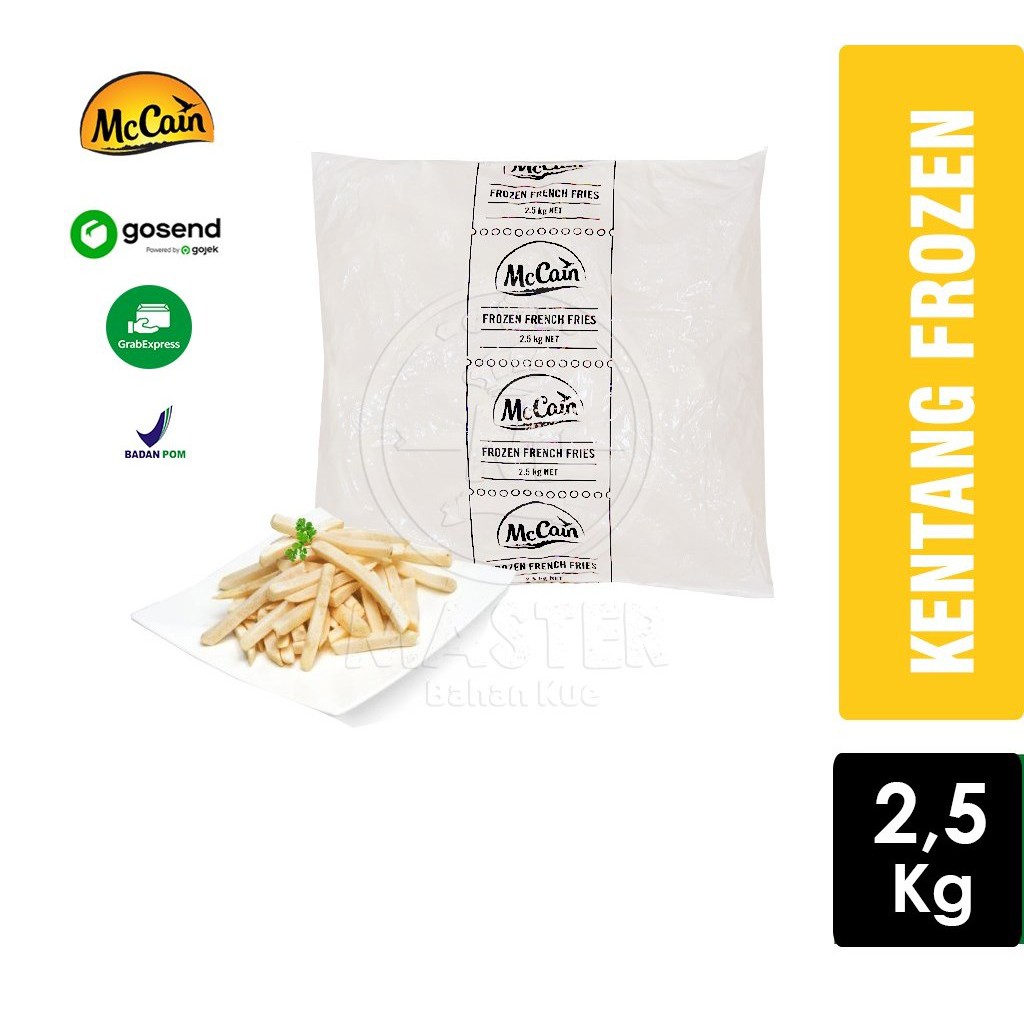 

McCain / Cavendish Frozen Kentang Straight Cut French Fries [1 Bag] KHUSUS INSTANT