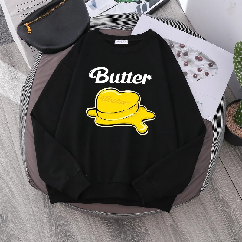 Hoodie KPop BTS Butter Murah Tebal Sweater Butter M XXL Wanita Dewasa Oversize Jaket Hodie Butter Anak Perempuan Jimin Taehyung Hoodie Bangtanboys Butter Hodie BTS Butter Original Terbaru Jaket BTS Butter Army Bangtan Boy KPop BTS