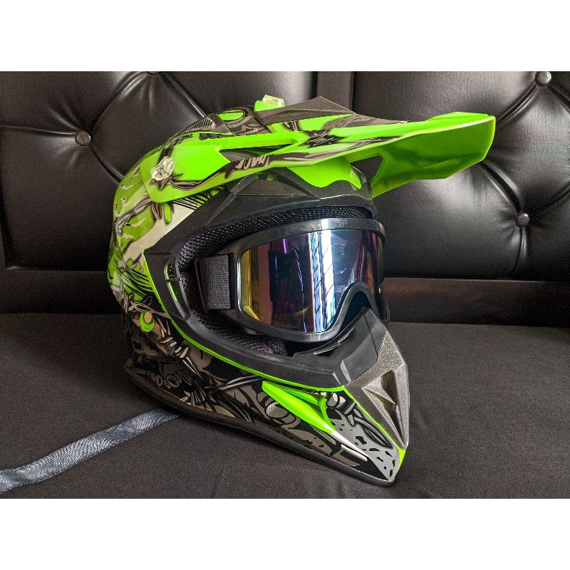 Helm replika airoh aviator cross bukan kyt jpx klx mds oneal