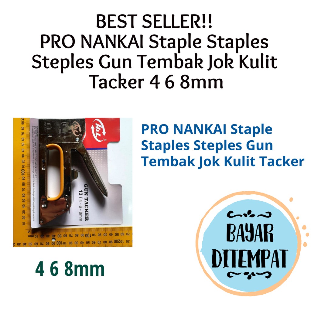 

[NR] BAYAR DITEMPAT Steples Tembak 4 mm-14 mm Staples Tembak Kenmaster Staples Gun Tacker