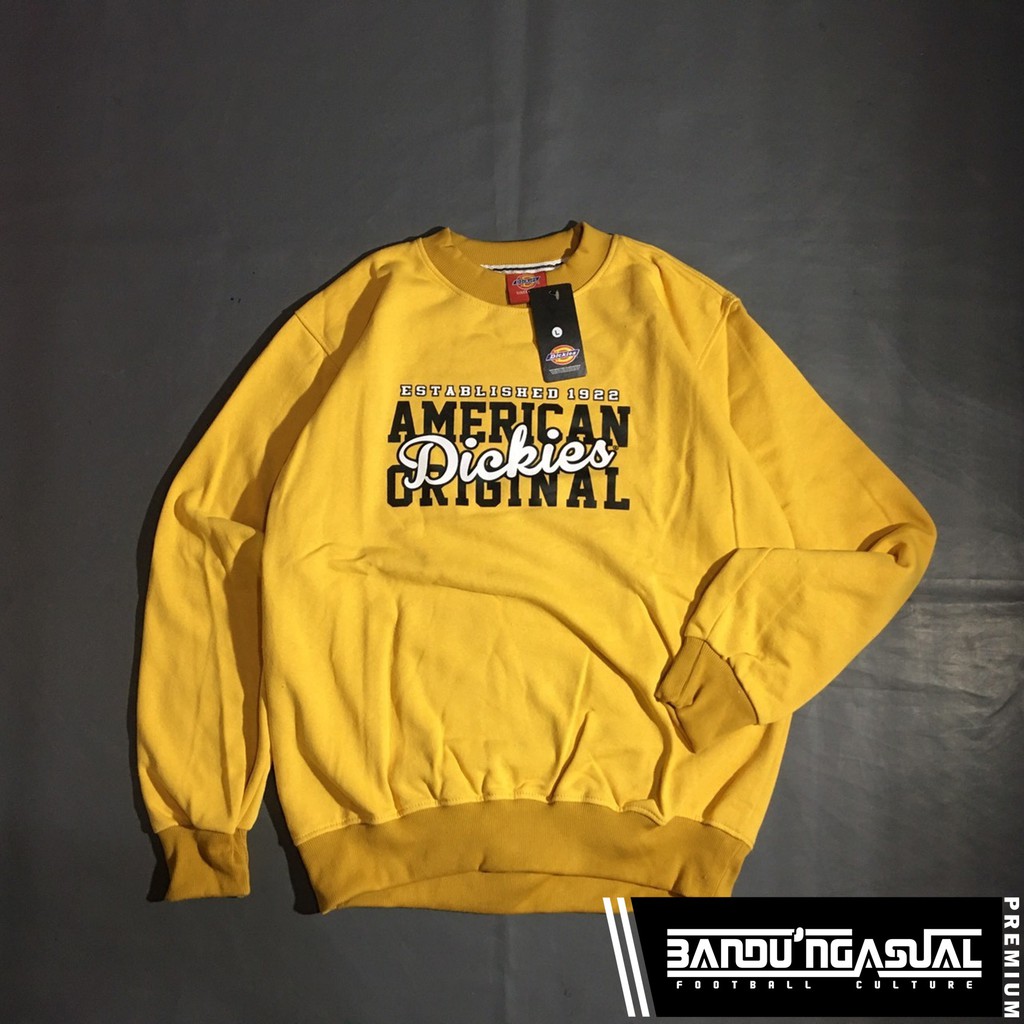 CREWNECK "DICKIES" AMERICAN DICKIES ORIGINAL (YELLOW)