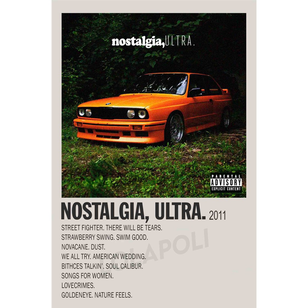 Poster Cover Album Nostalgia, Ultra - Frank Ocean