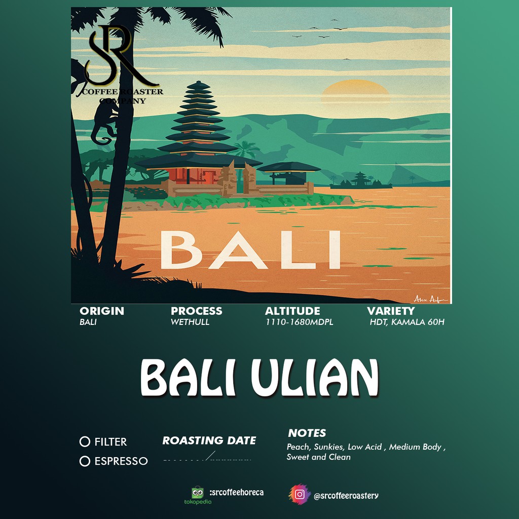 

Kopi Arabica Bali Ulian Wethull 200gr - Arabika Roasted Beans