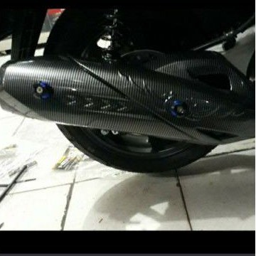 COVER KNALPOT HONDA PCX CARBON