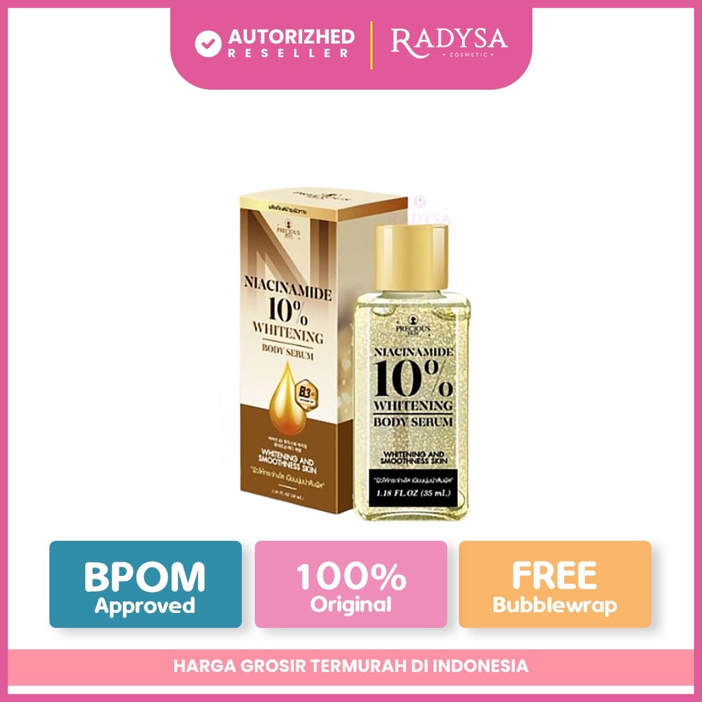 𝐑𝐀𝐃𝐘𝐒𝐀 - Precious Skin Niacinamide 10% Whitening Body Serum/ Serum Pemutih Badan