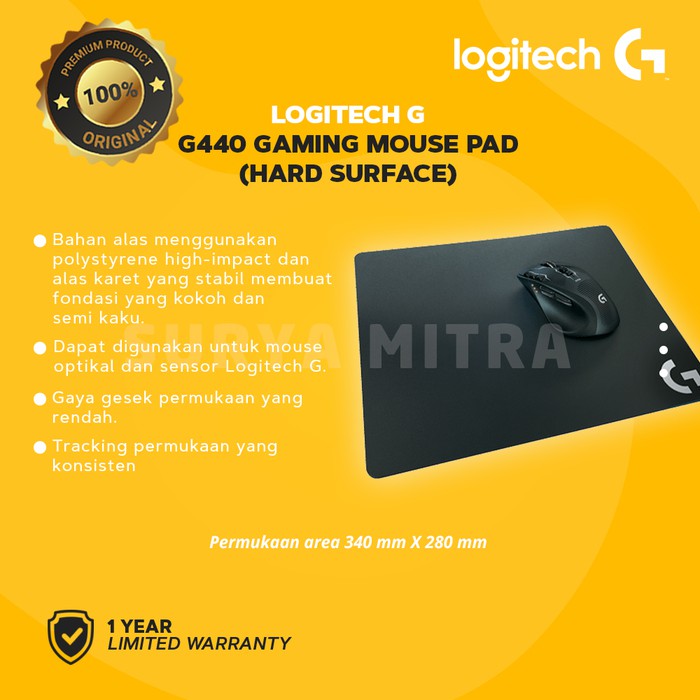 Mousepad Gaming Logitech G440 / G 440 Hard