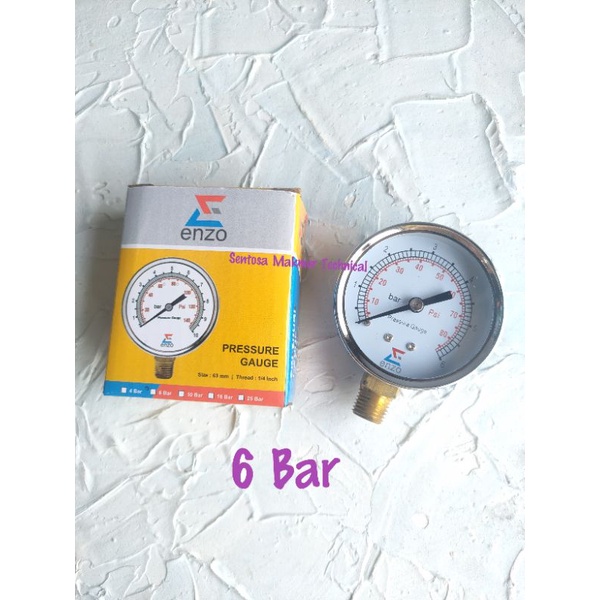 ENZO Pressure Gauge Amper Ampere Manometer Meteran Angin Kompresor