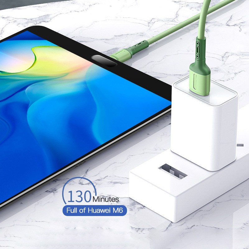 REALME Kabel Data / Charger Micro USB Tipe C 3A Fast Charging Bahan Silikon Untuk iPhone 6 / 11 Pro Max