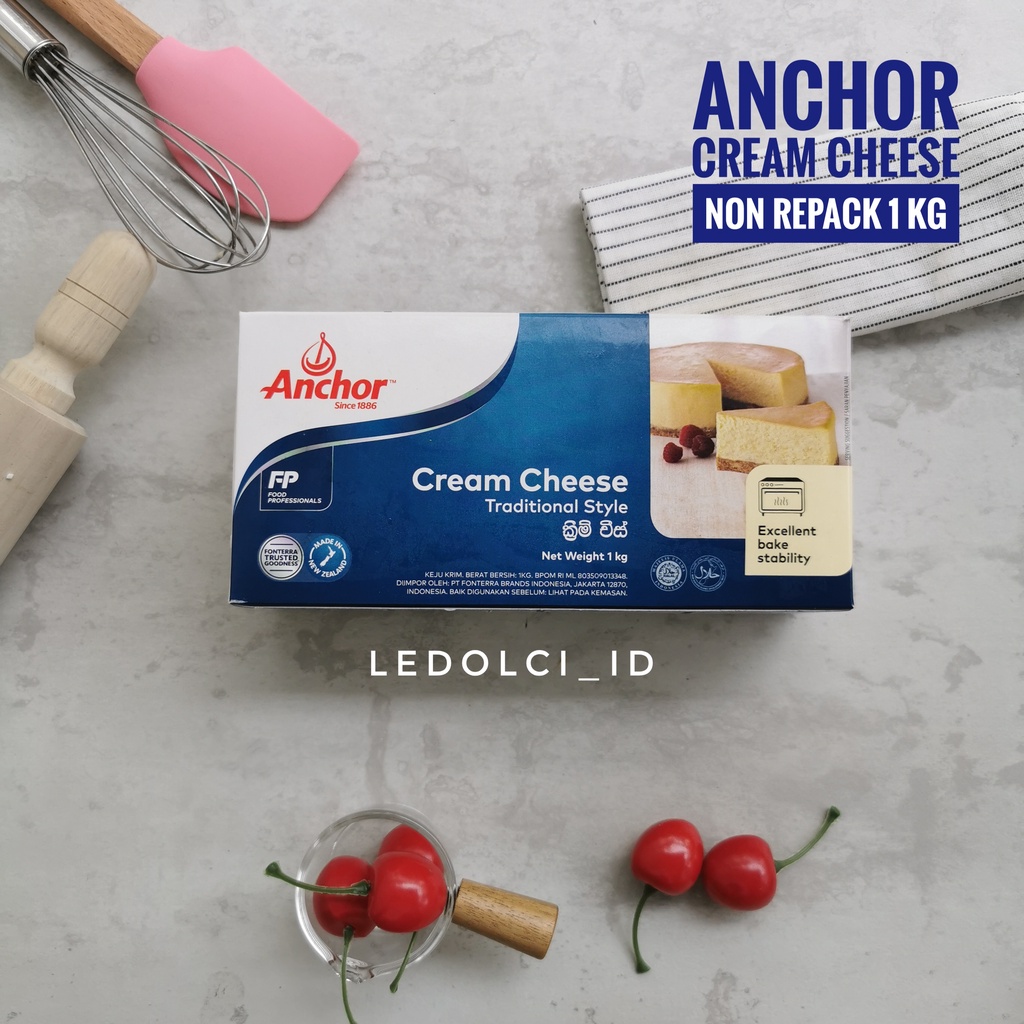 

ANCHOR CREAM CHEESE KEMASAN ASLI 1 KG