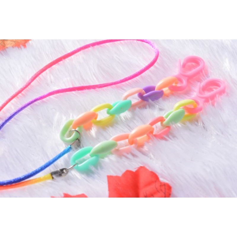 kalung masker 2in1 strap masker strap hijab colourfull