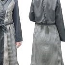 gof CRESSIDA GAMIS Fashion Muslim Dress Muslimah Gamis Wanita Motif Salur Bagus Original Kekinian