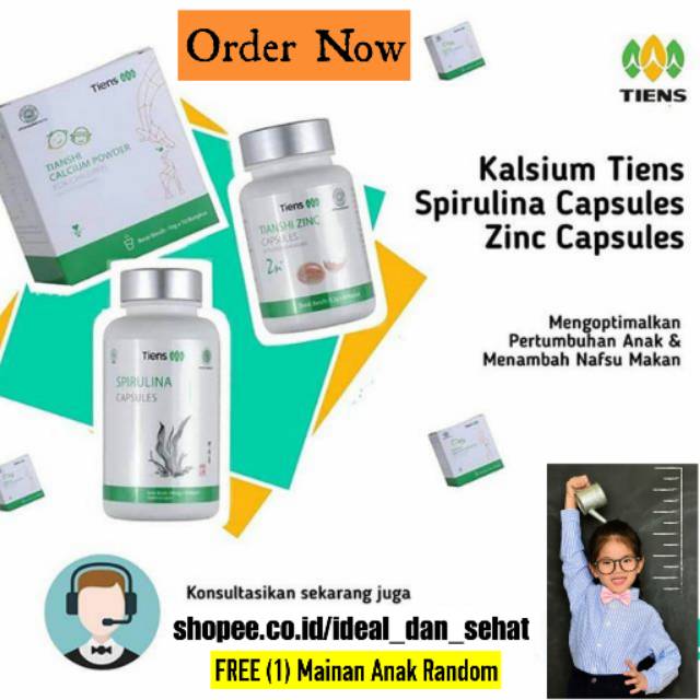 Paket Peninggi Badan Anak Terbaik Dunia Vitamin Nafsu Makan dan Kecerdasan Anak Tiens