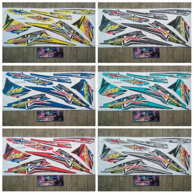 Lis Striping Sticker Absolute Revo 110 Wave Rs