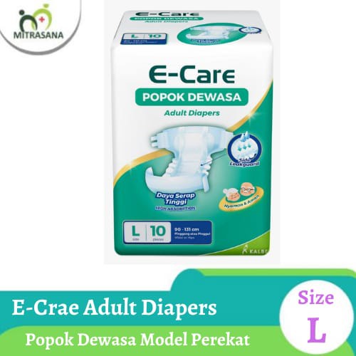 E-CARE Popok Dewasa ukuran M/L adult diapers daya serap tinggi