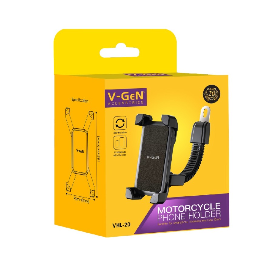 Phone Holder Motor V-GeN VHL-20 Bracket Pegangan HP
